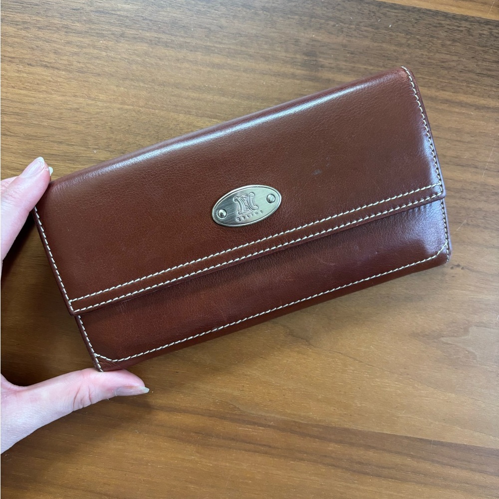 Celine Leather Long Wallet